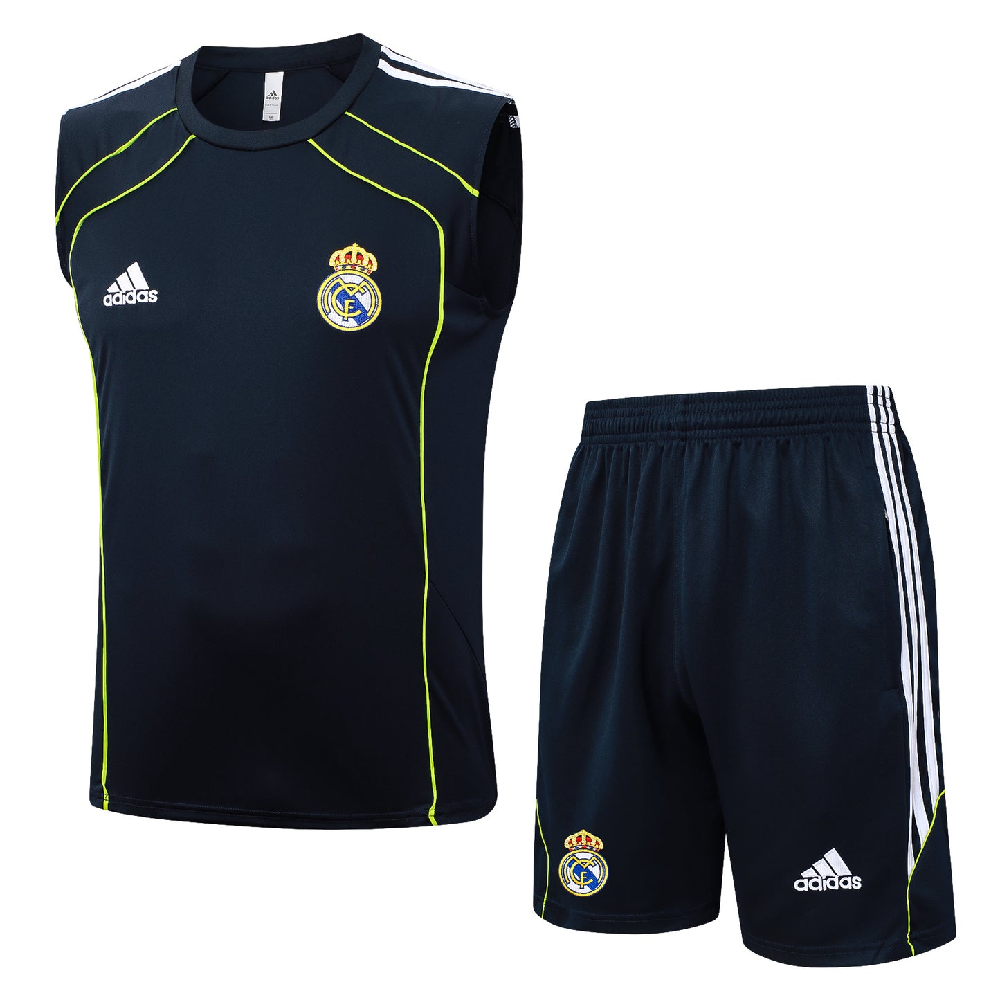 Real Madrid Black, Lime Green and White