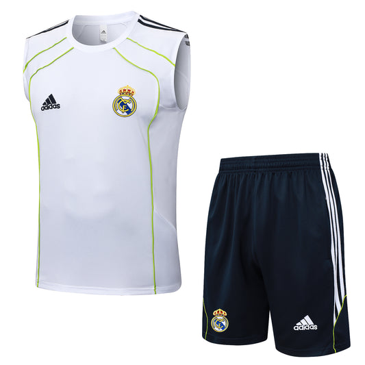 Real Madrid White and Black Shorts