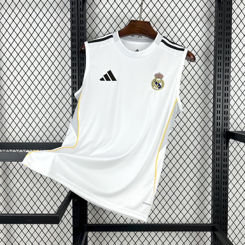 Real Madrid 25-26 White Tank Top