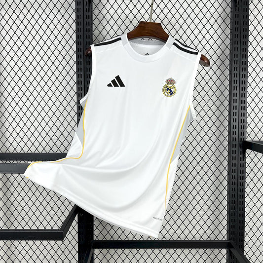 Real Madrid 25-26 White Tank Top